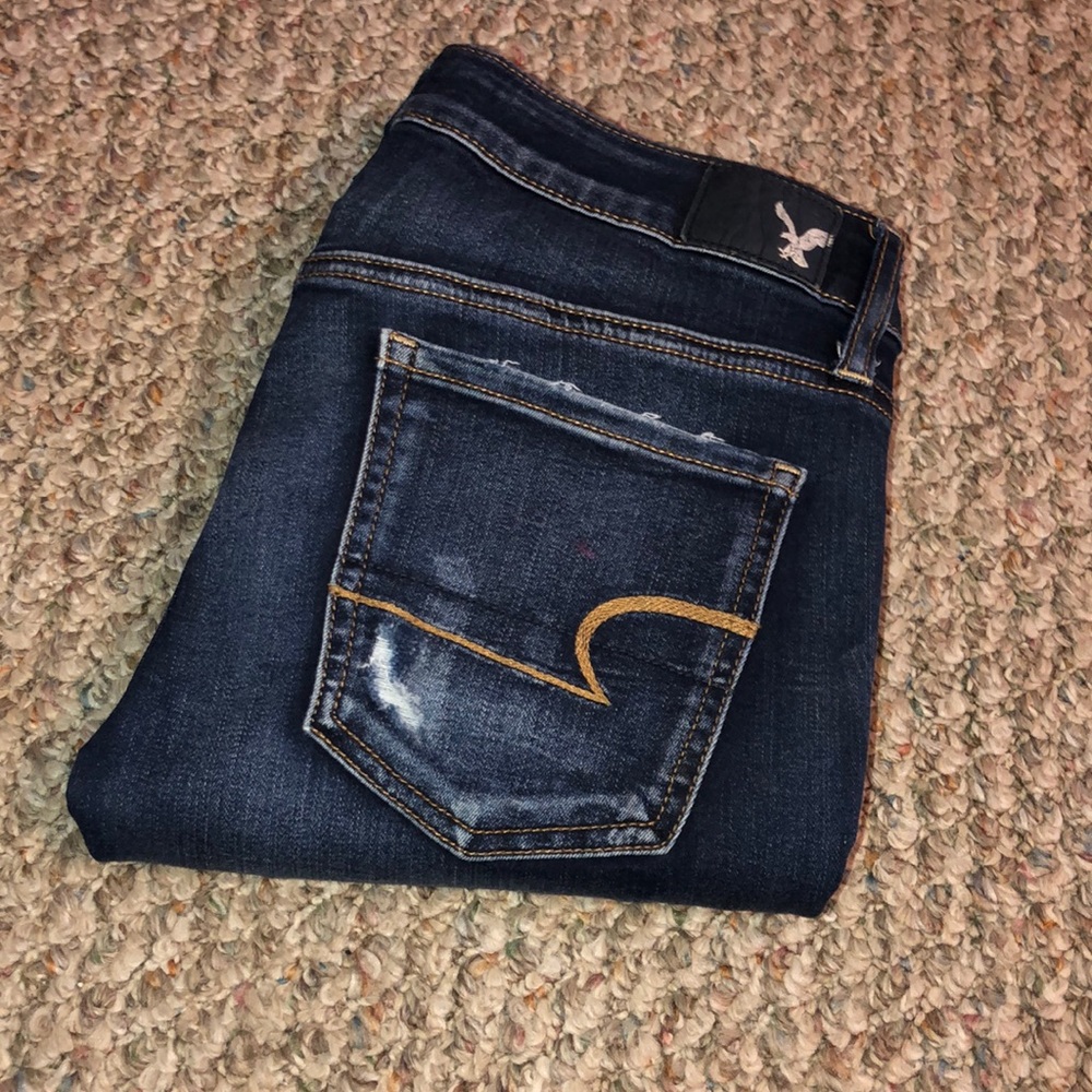 American Eagle Super Low Rise Jeans